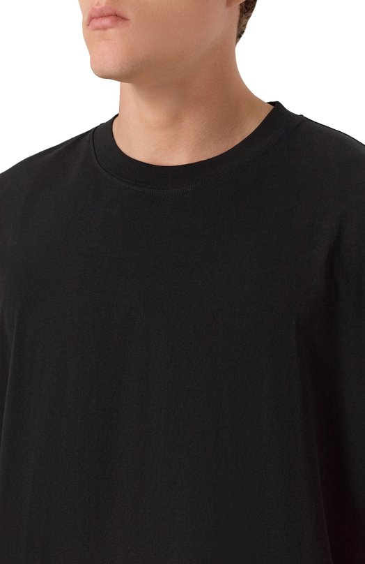 Хлопковая футболка Dries Van Noten 021112-2603-900 Чёрный  021112-2603-900 Фото 5