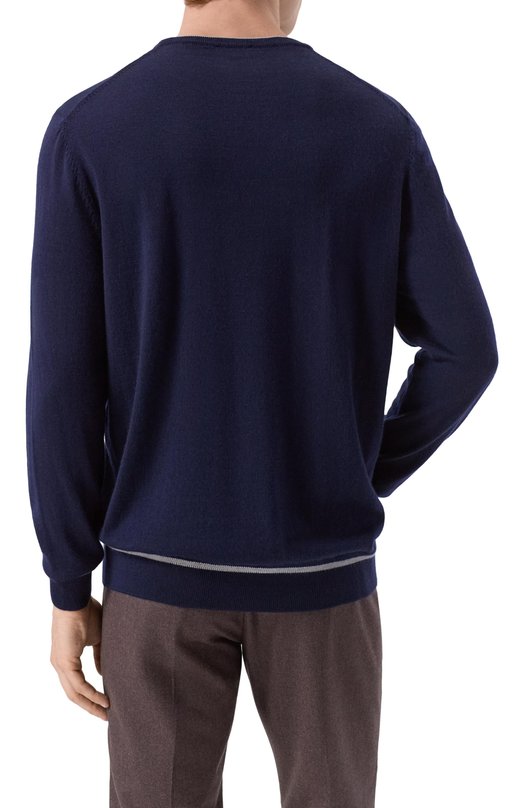 Шерстяной джемпер Van Laack VL-SIND0-F1/S00176/3XL-6XL Синий  VL-SIND0-F1/S00176/3XL-6XL Фото 4