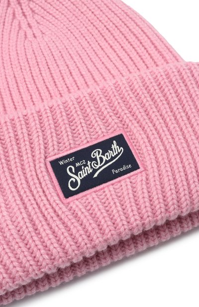 Шапка из шерсти и вискозы MC2 SAINT BARTH розового цвета по цене 7995 руб., арт. BRR0001-02365I, фото 3 Шапка из шерсти и вискозы MC2 SAINT BARTH, арт. BRR0001-02365I, фото 3
