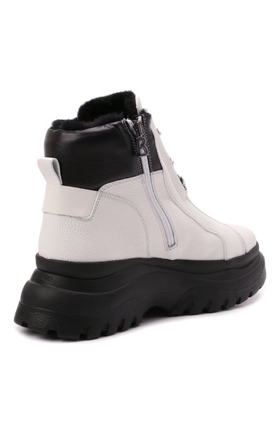 Кожаные ботинки BOGNER белого цвета по цене 48750 руб., арт. 22141853/BANFF 5 B, фото 4 Кожаные ботинки BOGNER, арт. 22141853/BANFF 5 B, фото 4