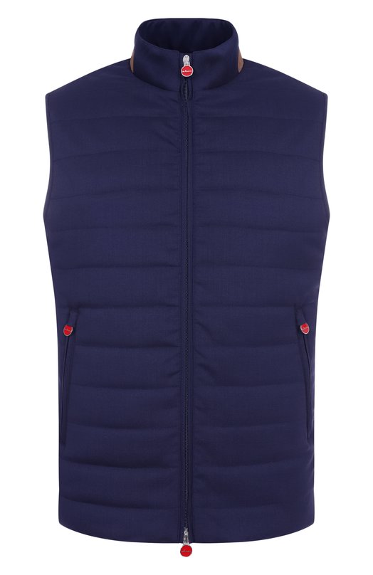 Шерстяной жилет Kiton UW2075V0835F01 Синий UW2075V0835F01