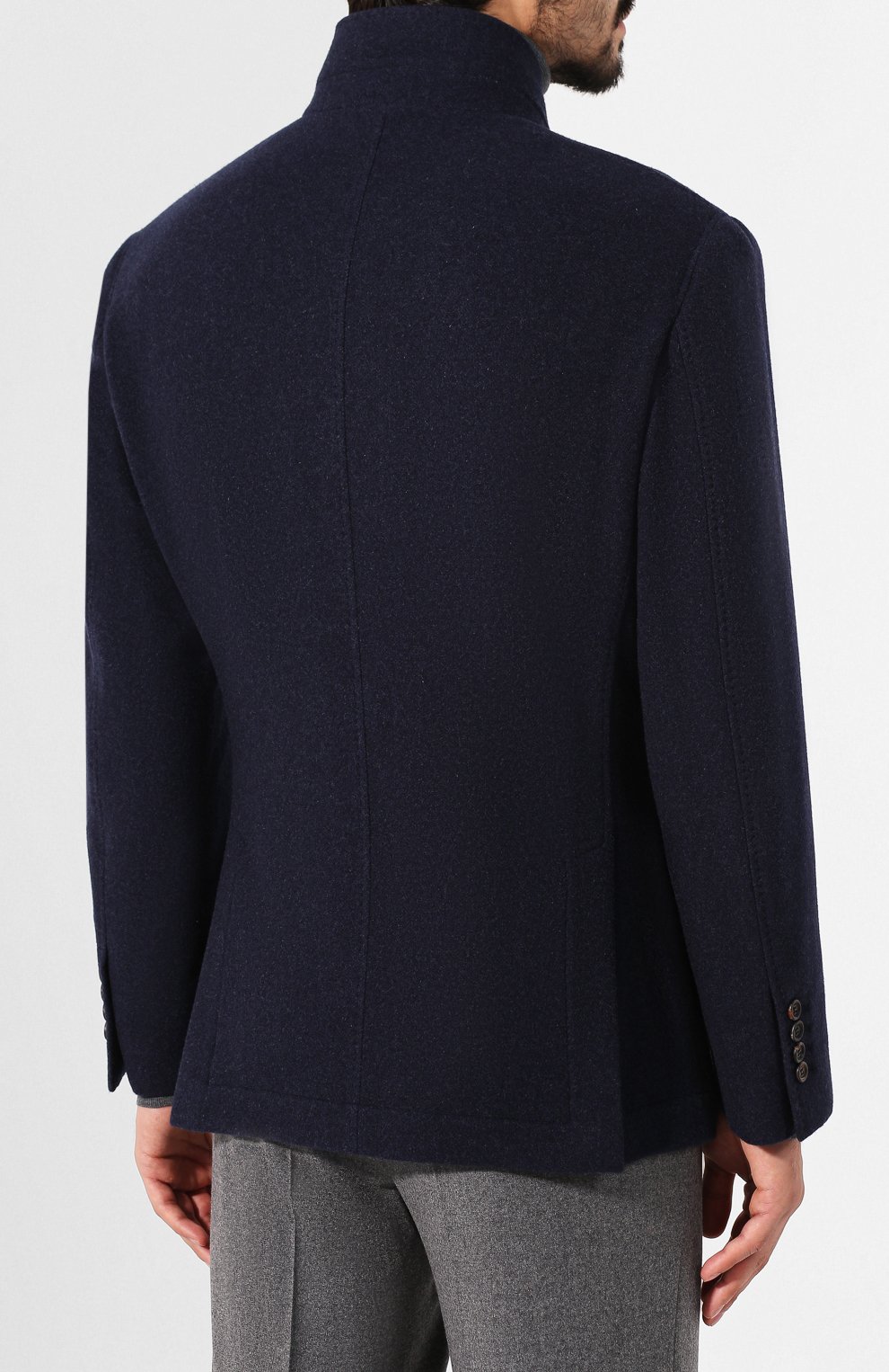 Кашемировая куртка BRUNELLO CUCINELLI синего цвета по цене 559500 руб., арт. MT4976270, фото 4 Кашемировая куртка BRUNELLO CUCINELLI, арт. MT4976270, фото 4