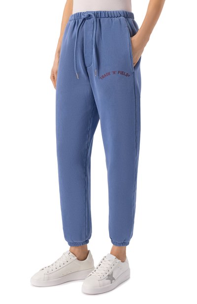 Хлопковые джоггеры DSQUARED2 синего цвета по цене 41450 руб., арт. S75KB0550/D25030, фото 3 Хлопковые джоггеры DSQUARED2, арт. S75KB0550/D25030, фото 3