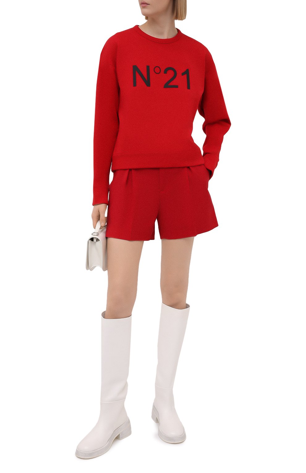 Хлопковый свитшот N21, арт. 21E N2M0/E041/6313, фото 2