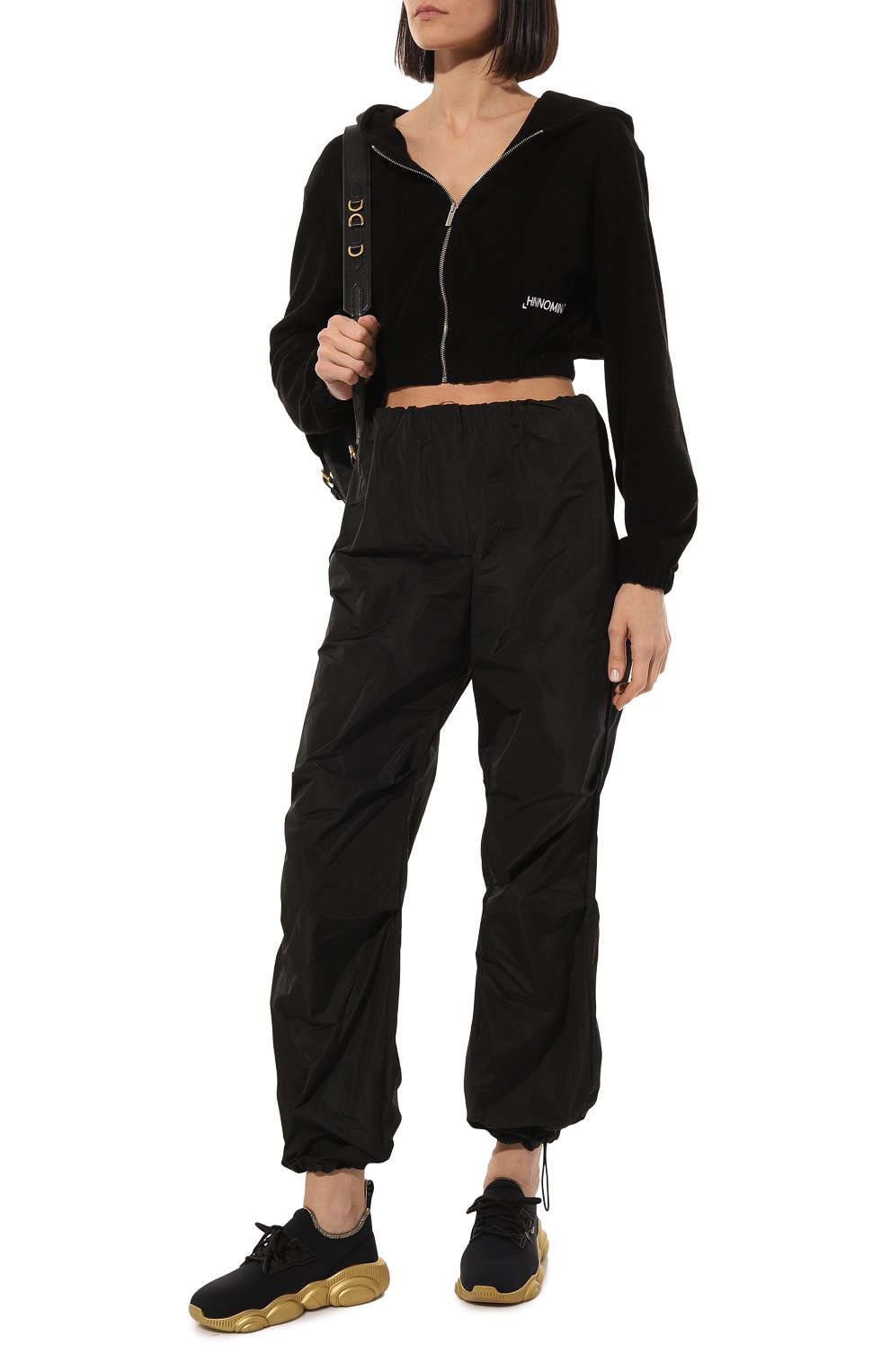 Хлопковая толстовка HINNOMINATE черного цвета по цене 13450 руб., арт. HDS3/HNW765, фото 2 Хлопковая толстовка HINNOMINATE, арт. HDS3/HNW765, фото 2