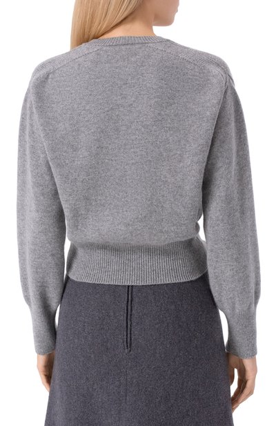 Кашемировый пуловер SASUPHI серого цвета по цене 141500 руб., арт. W25656/WS, фото 4 Кашемировый пуловер SASUPHI, арт. W25656/WS, фото 4