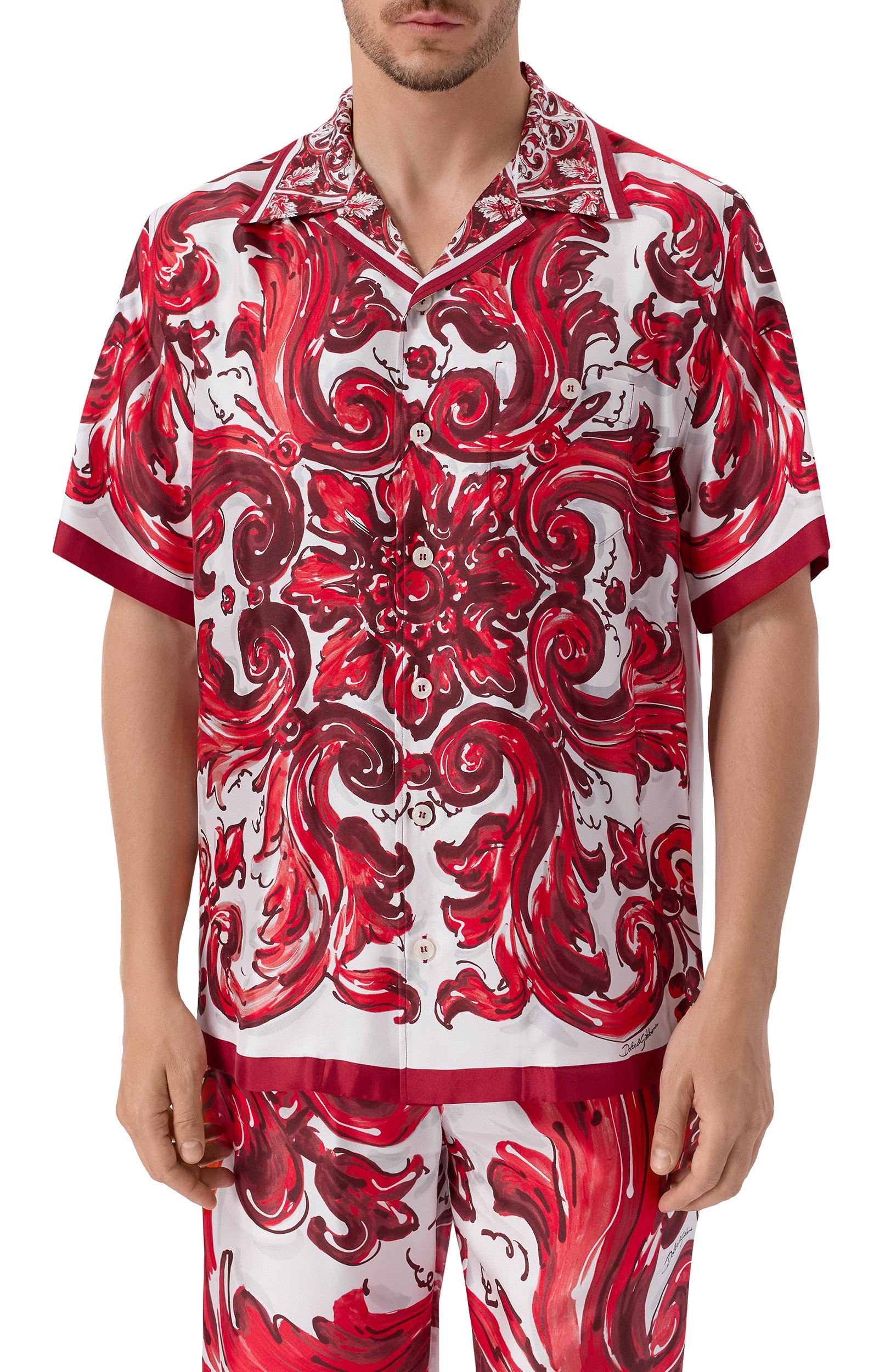Шелковая рубашка DOLCE & GABBANA, арт. G5JH9T/HI133, фото 3
