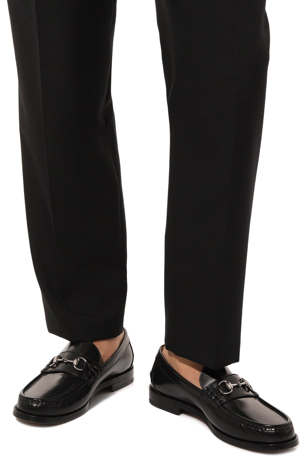 Кожаные лоферы GUCCI, арт. 776660/17X00, фото 3