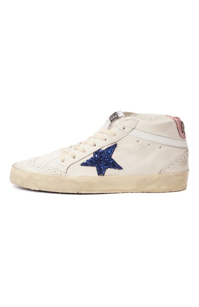 Кожаные кеды mid star GOLDEN GOOSE DELUXE BRAND, арт. GWF00122.F003979, фото 4