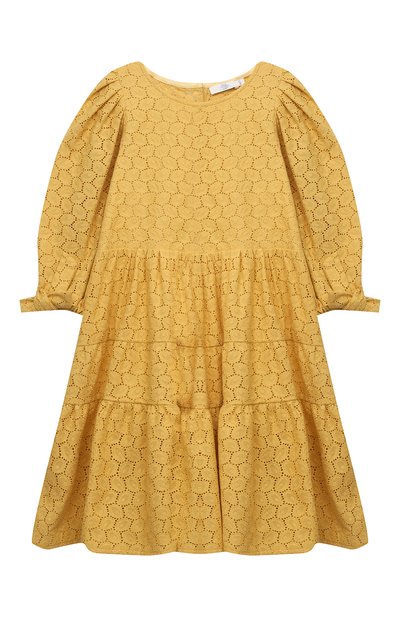 Хлопковое платье ZHANNA & ANNA желтого цвета по цене 12500 руб., арт. ZAY03032021, фото 1 Хлопковое платье ZHANNA & ANNA, арт. ZAY03032021, фото 1