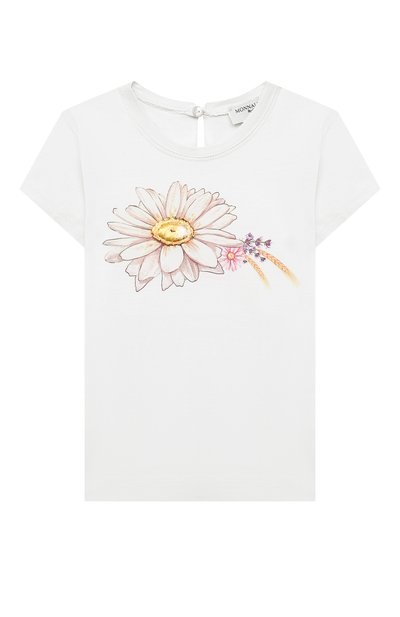 Хлопковая футболка MONNALISA, арт. 317620PL, фото 1