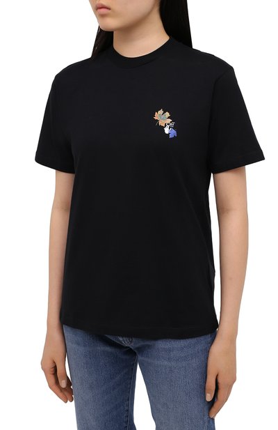 Хлопковая футболка OFF-WHITE, арт. 0WAA049E20JER0141001, фото 3