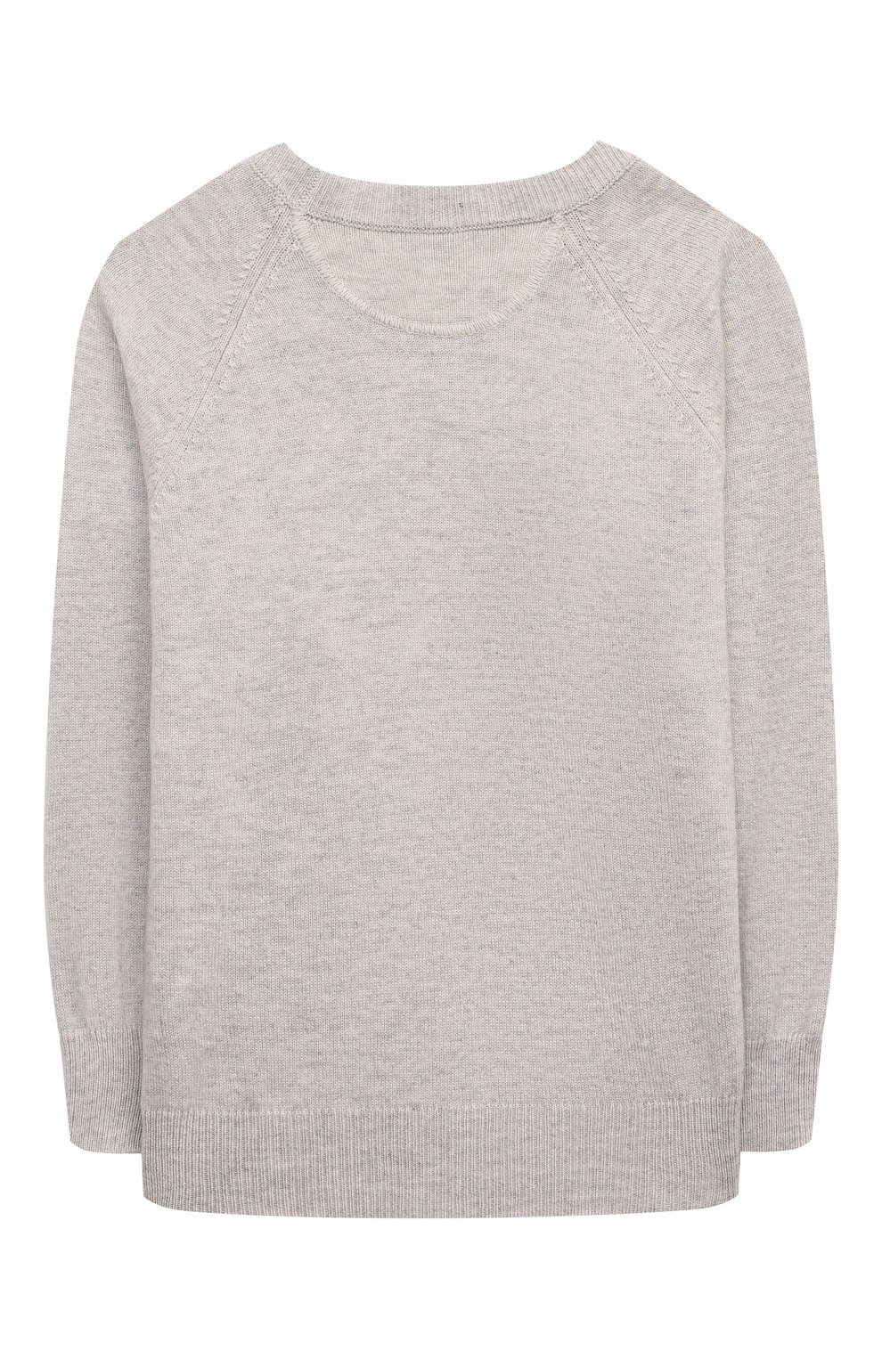 Кашемировый пуловер BRUNELLO CUCINELLI светло-серого цвета по цене 59950 руб., арт. B22M15400V, фото 2 Кашемировый пуловер BRUNELLO CUCINELLI, арт. B22M15400V, фото 2