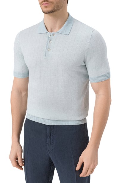 Поло изо льна и хлопка GRAN SASSO, арт. 57116/18659, фото 3