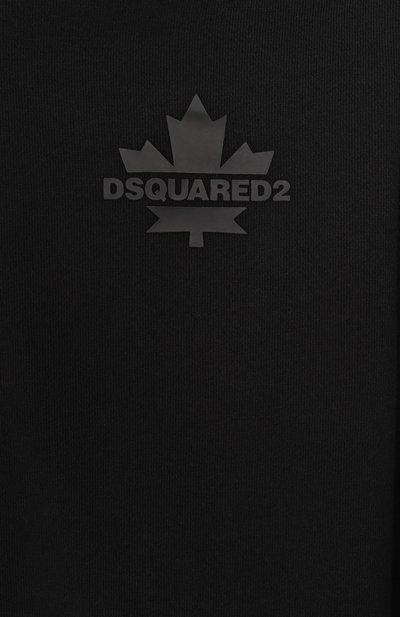 Хлопковое худи DSQUARED2 черного цвета по цене 25400 руб., арт. DQ2735/D0AC6_001, фото 3 Хлопковое худи DSQUARED2, арт. DQ2735/D0AC6_001, фото 3