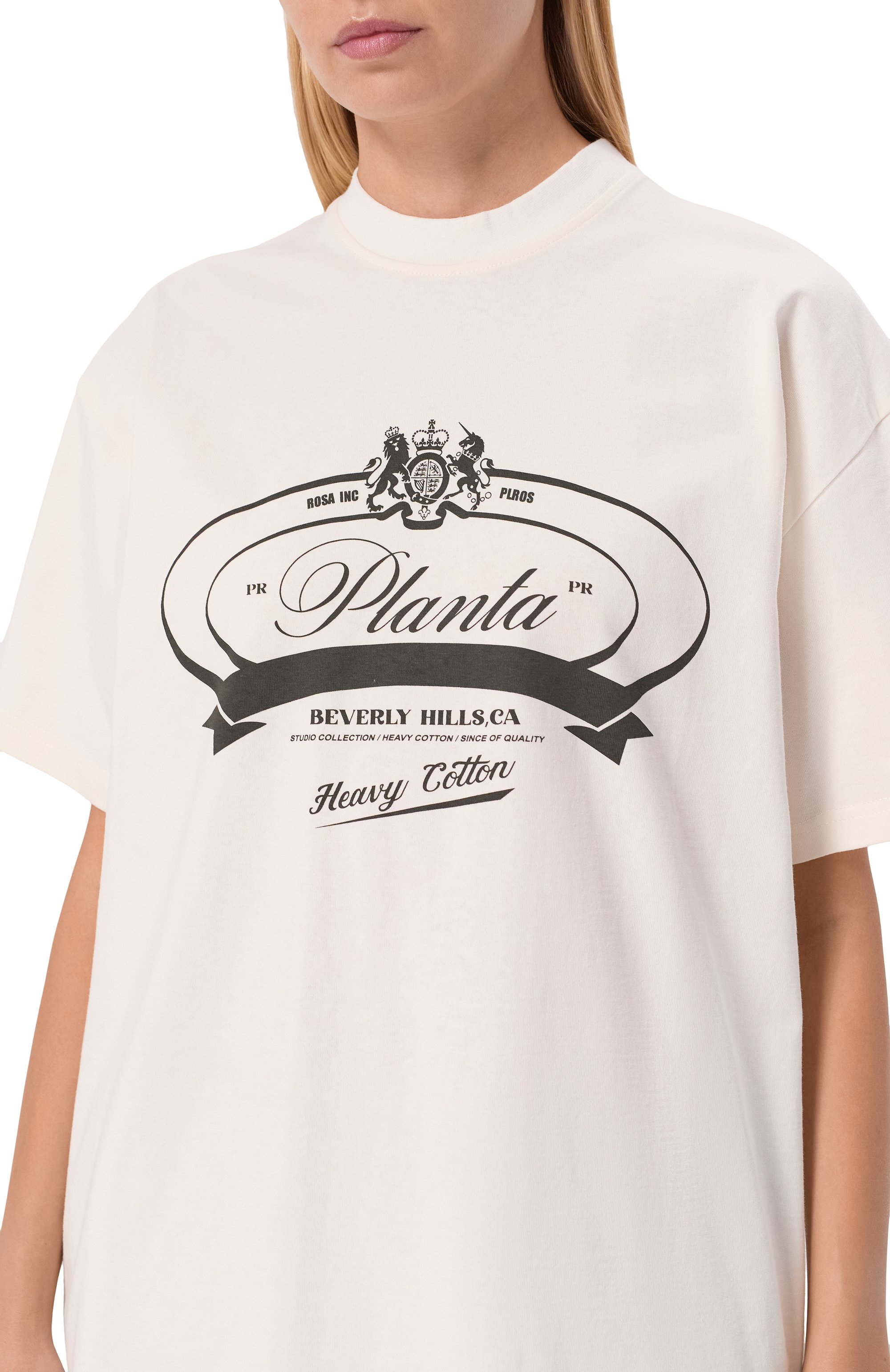 Хлопковая футболка PLANTA ROSA, арт. PR/T01/BEVERLY-GLORY/280, фото 8