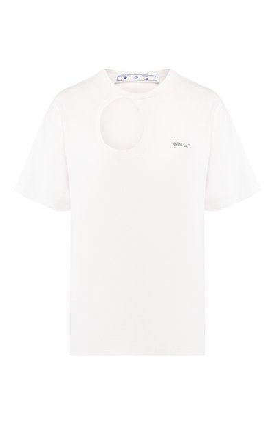 Женская хлопковая футболка OFF-WHITE, арт. 0WAA078S20JER0010145