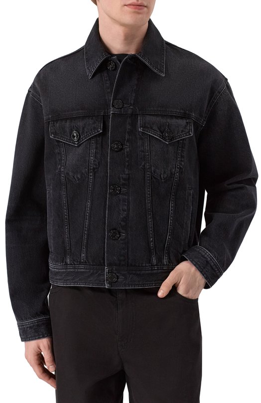 Джинсовая куртка Balmain GH1TC330/DG13 Серый  GH1TC330/DG13 Фото 3