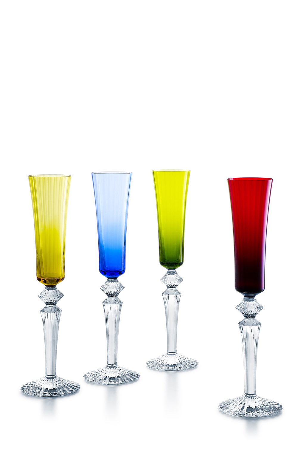 Набор из 4-х фужеров для шампанского mille nuits BACCARAT разноцветного цвета по цене 277000 руб., арт. 2 810 814, фото 1 Набор из 4-х фужеров для шампанского mille nuits BACCARAT, арт. 2 810 814, фото 1