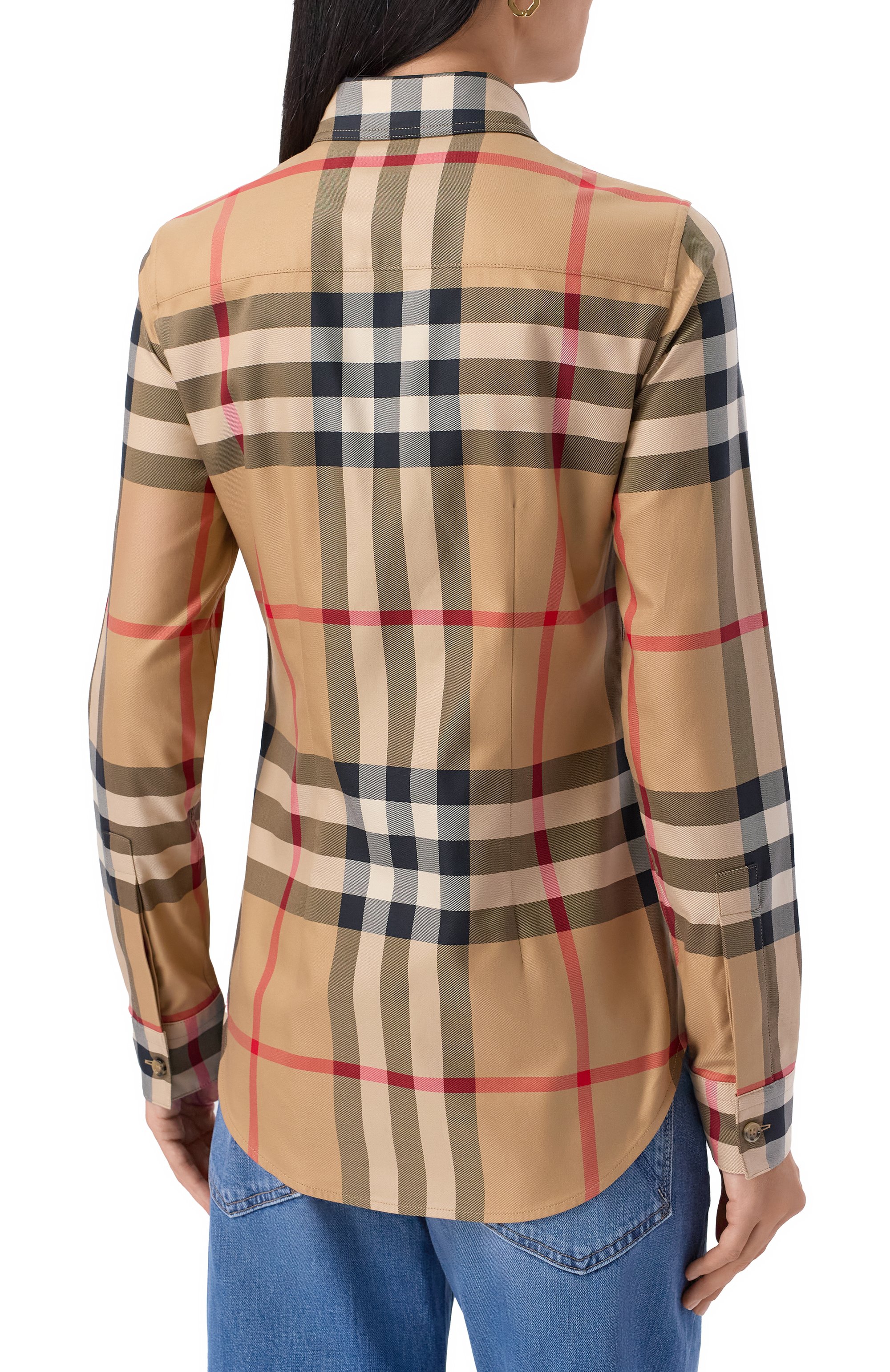 Хлопковая рубашка BURBERRY, арт. 8111856, фото 4