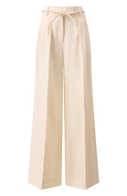 Льняные брюки Zimmermann 2408PR251 Кремовый 2408PR251