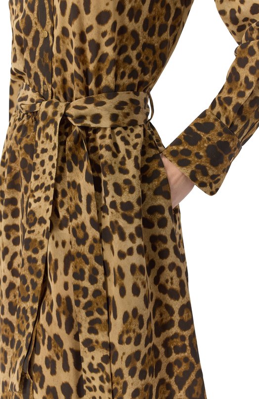 Шелковое платье Noble&Brulee NB106/270624/6803 Леопардовый  NB106/270624/6803 Фото 4