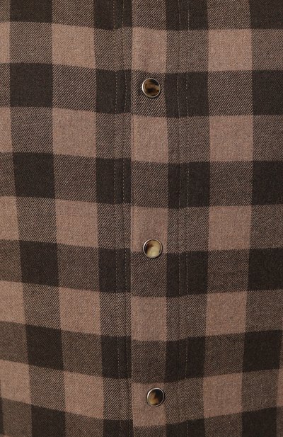 Хлопковая рубашка KITON коричневого цвета по цене 58950 руб., арт. UMCMARH0864507, фото 5 Хлопковая рубашка KITON, арт. UMCMARH0864507, фото 5