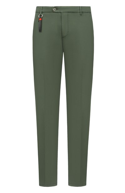 Хлопковые брюки MARCO PESCAROLO зеленого цвета по цене 65650 руб., арт. SLIM80/5300, фото 1 Хлопковые брюки MARCO PESCAROLO, арт. SLIM80/5300, фото 1