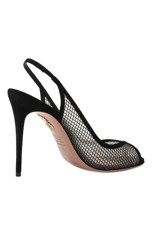 Босоножки Temptation 105 Aquazzura TMMHIGS0/MSU Чёрный  TMMHIGS0/MSU Фото 5