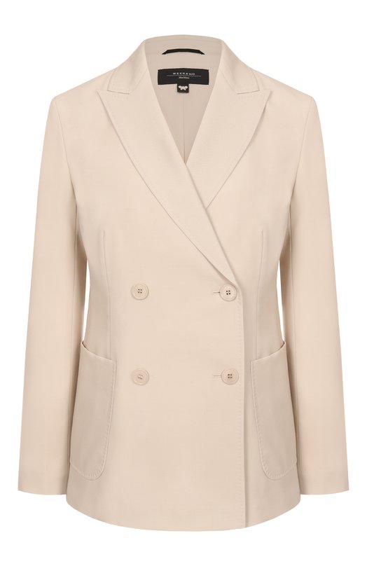 Шерстяной жакет Weekend Max Mara NERV0S0 Бежевый NERV0S0