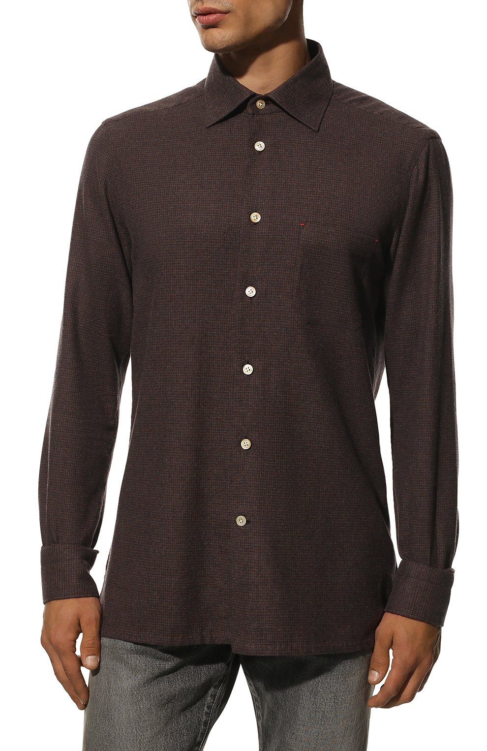 Хлопковая рубашка KITON, арт. UMCNERH0825710, фото 3