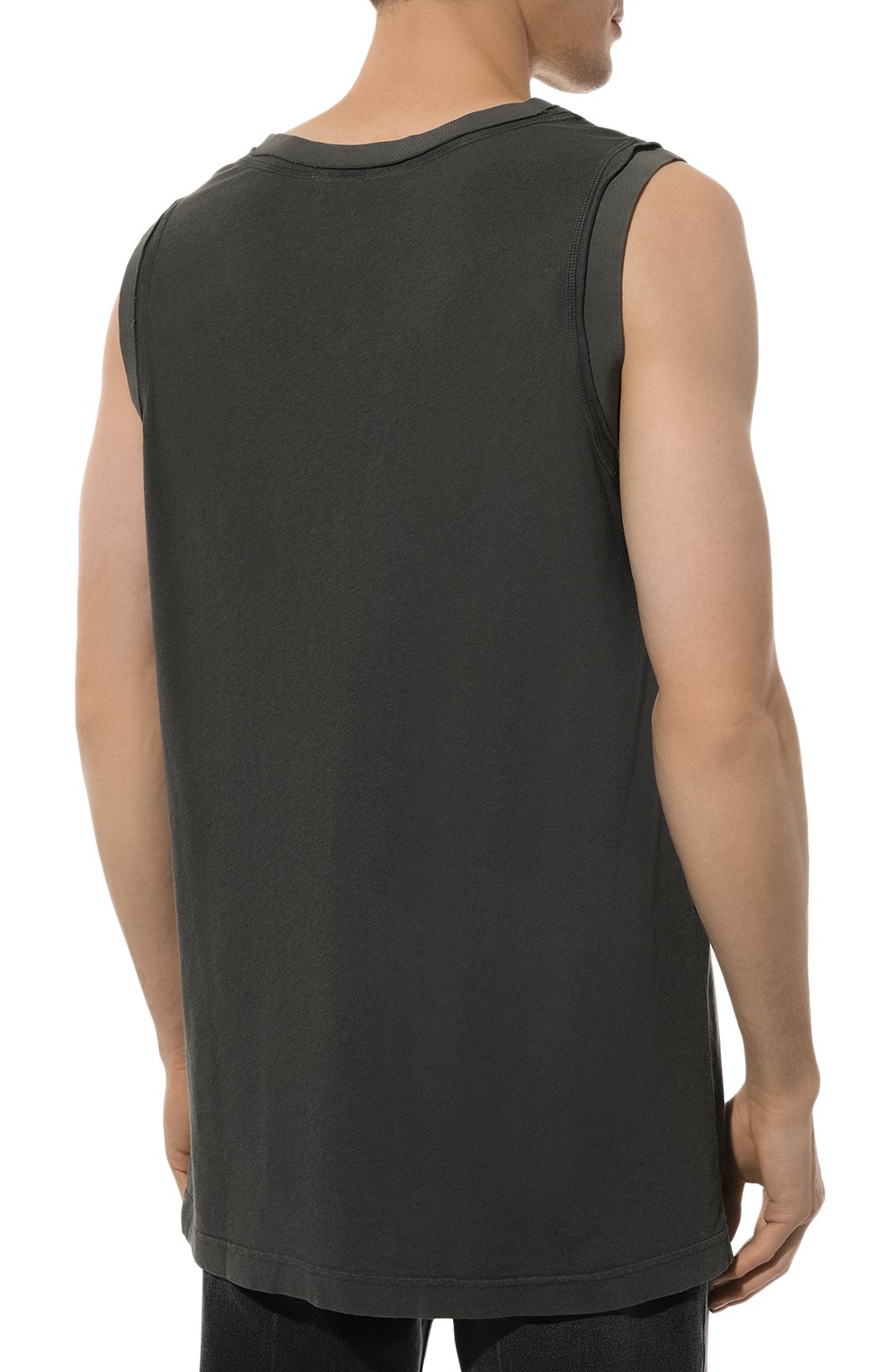 Майка из хлопка и льна DOLCE & GABBANA, арт. G8RY7T/G7NTB, фото 4