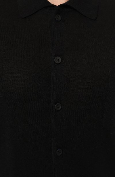 Шерстяная рубашка KITON черного цвета по цене 99500 руб., арт. UMM049406, фото 5 Шерстяная рубашка KITON, арт. UMM049406, фото 5
