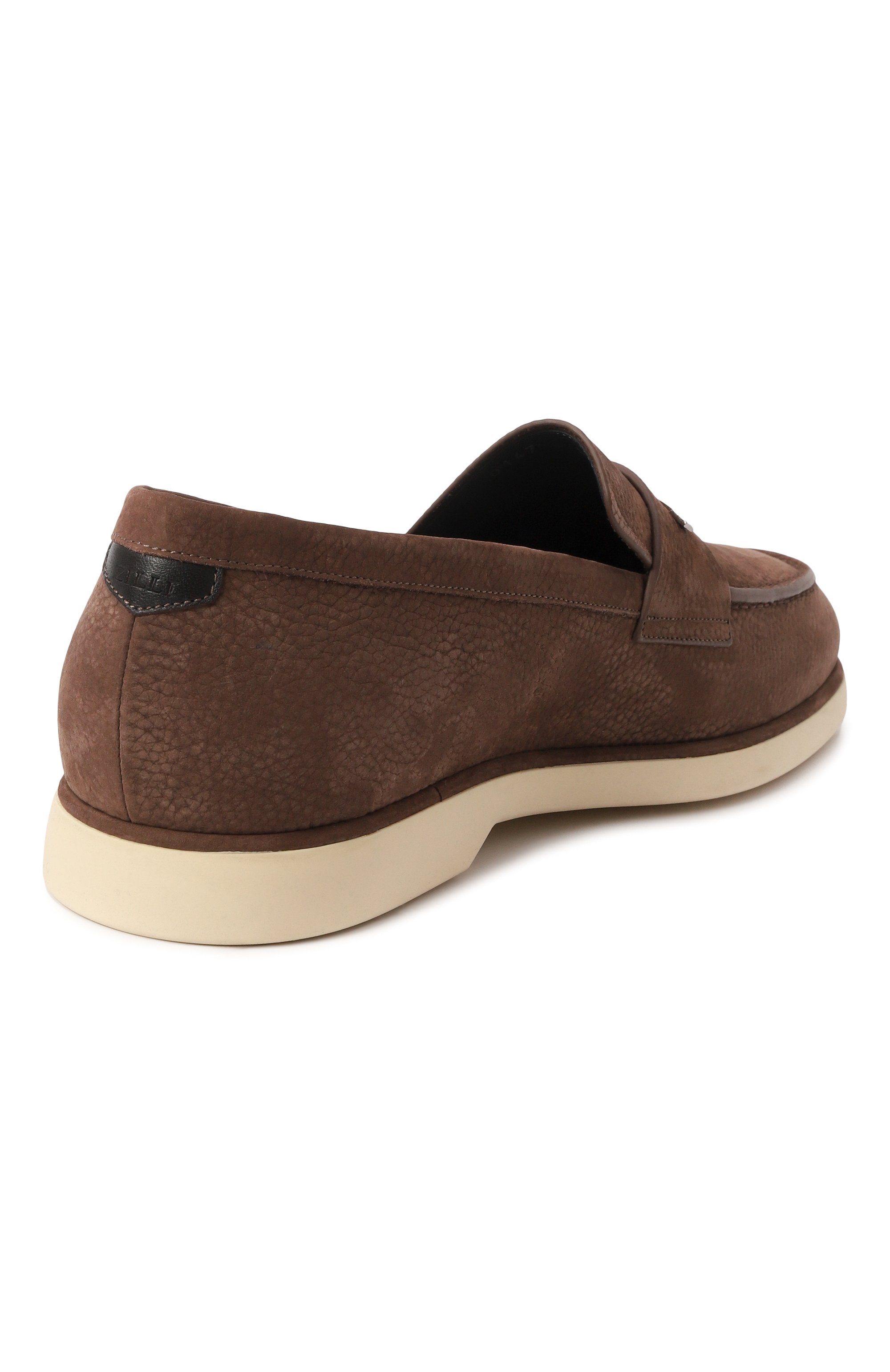 Замшевые лоферы laser z ZILLI коричневого цвета по цене 134000 руб., арт. H0147AM1071VZTP03, фото 5 Замшевые лоферы laser z ZILLI, арт. H0147AM1071VZTP03, фото 5