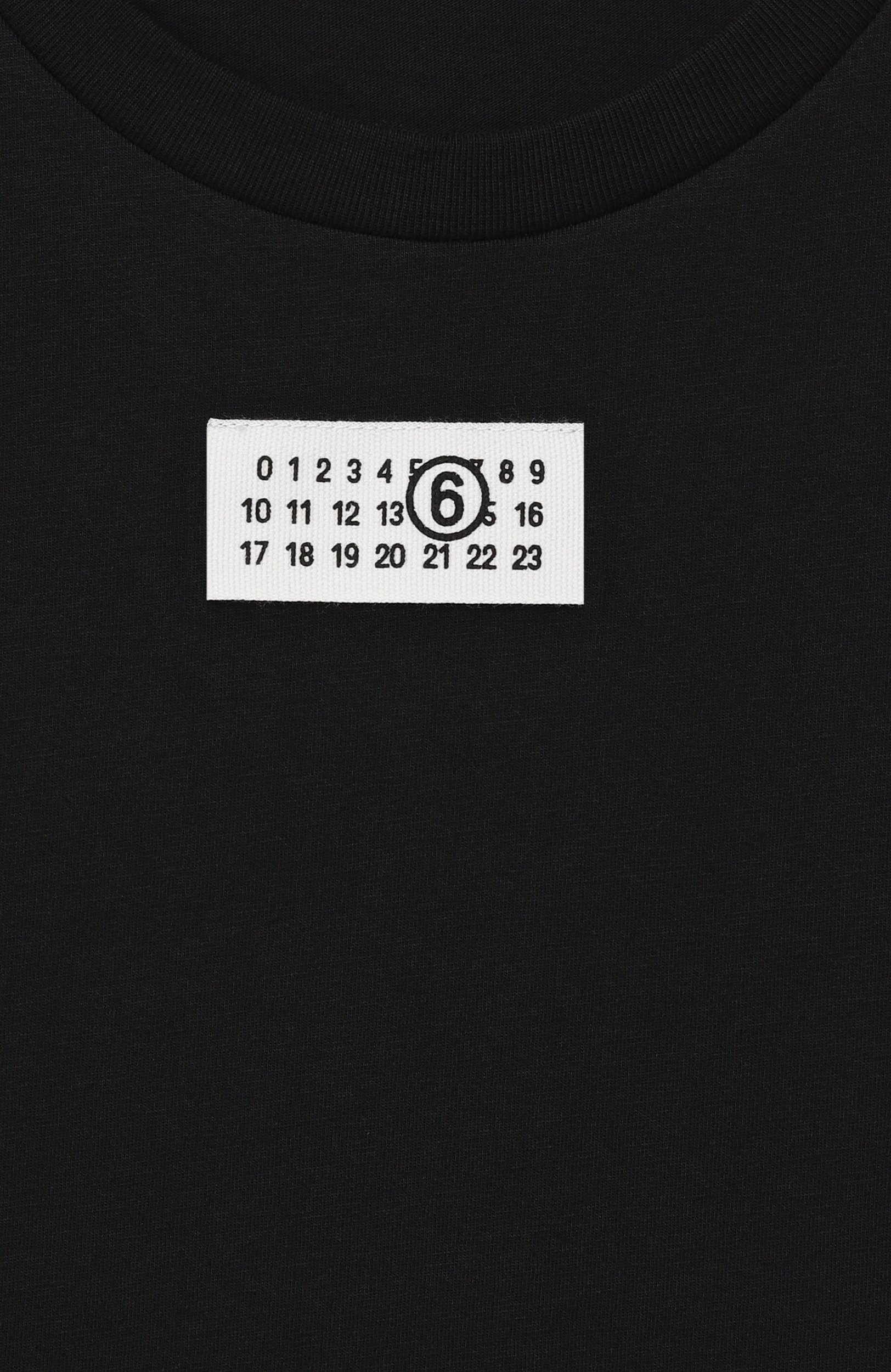 Хлопковая футболка MM6, арт. M61163/MM04I, фото 3