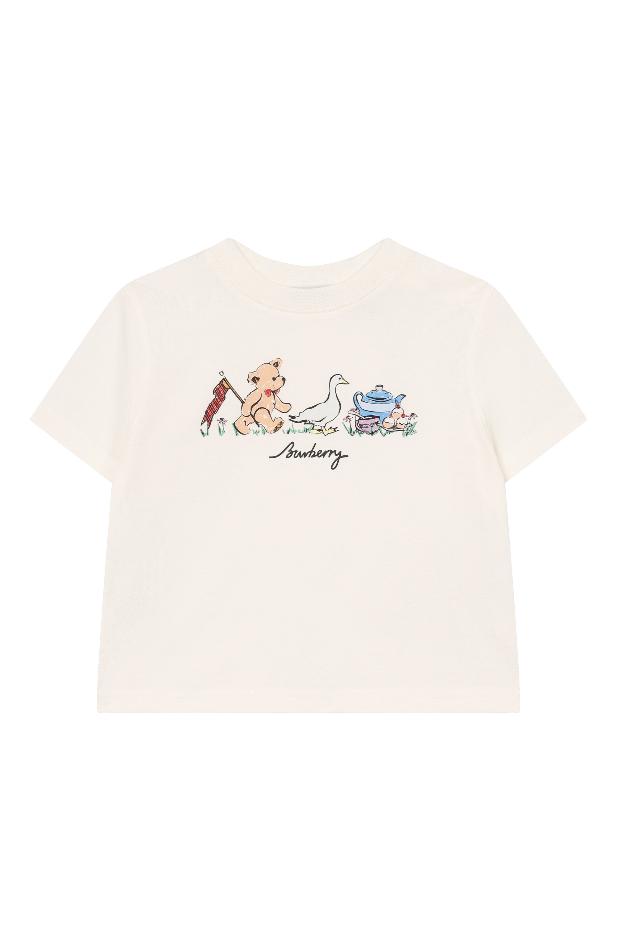 Хлопковая футболка BURBERRY, арт. 8128300, фото 1