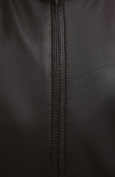 Кожаный бомбер GIMO'S темно-коричневого цвета по цене 58350 руб., арт. 21PE.1.090.62/58-60, фото 5 Кожаный бомбер GIMO'S, арт. 21PE.1.090.62/58-60, фото 5