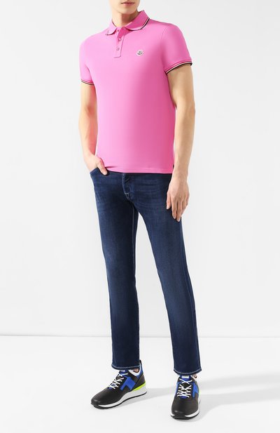 Хлопковое поло MONCLER, арт. E1-091-83456-00-84556, фото 2