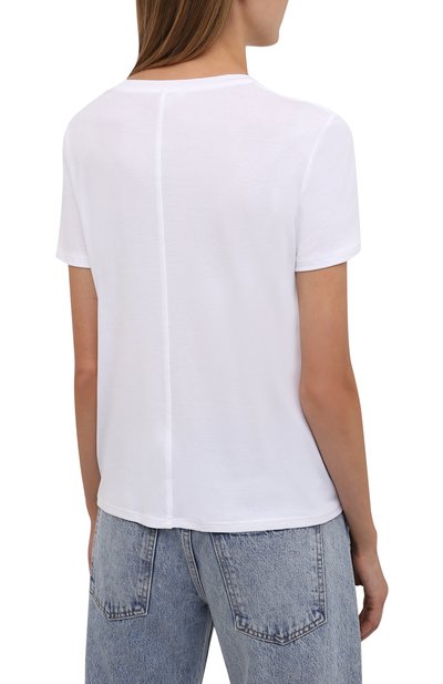 Хлопковая футболка THE ROW белого цвета по цене 42850 руб., арт. 852F911, фото 4 Хлопковая футболка THE ROW, арт. 852F911, фото 4