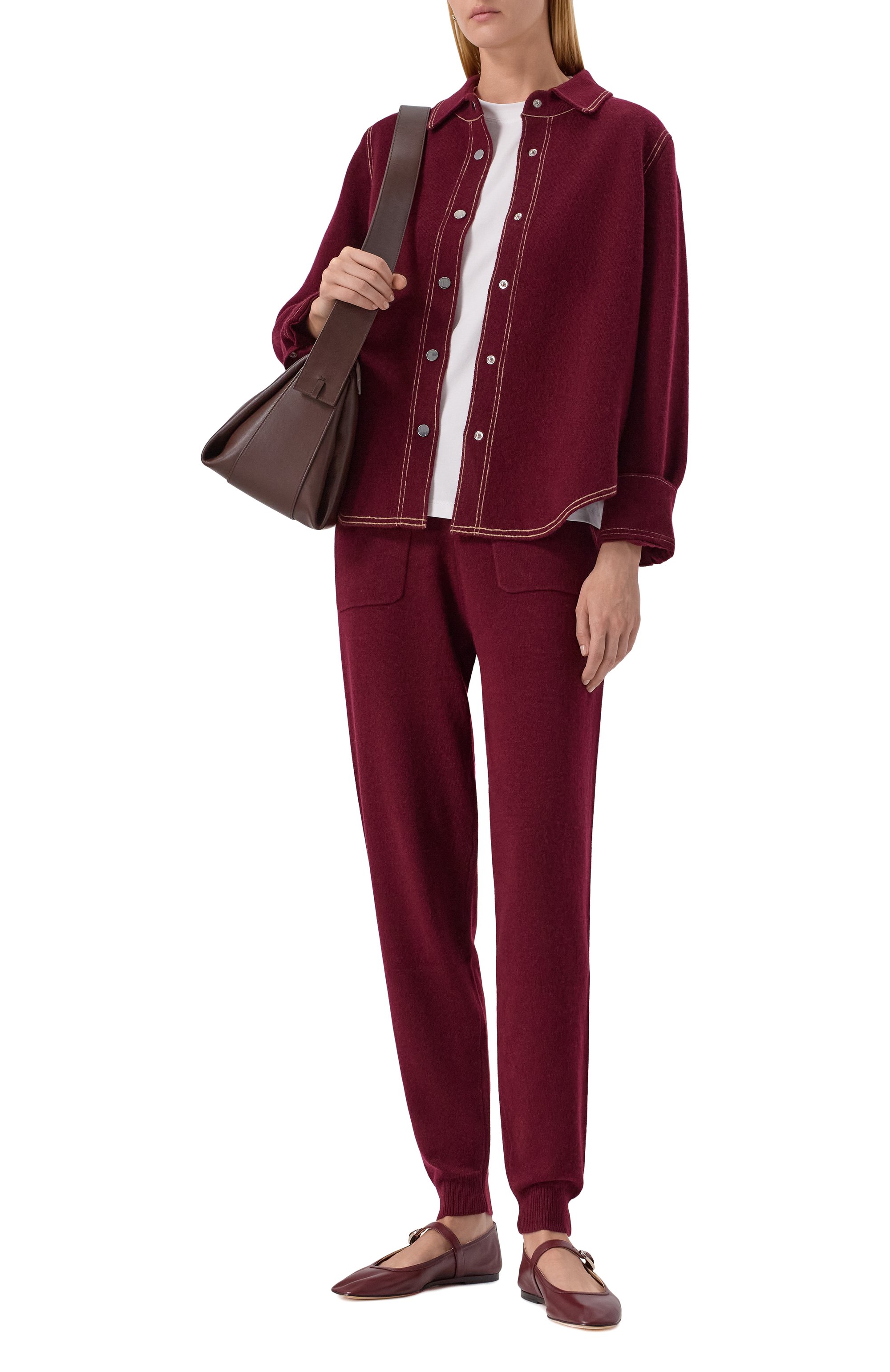 Рубашка из шерсти и кашемира ALLUDE, арт. 255/17711, фото 2