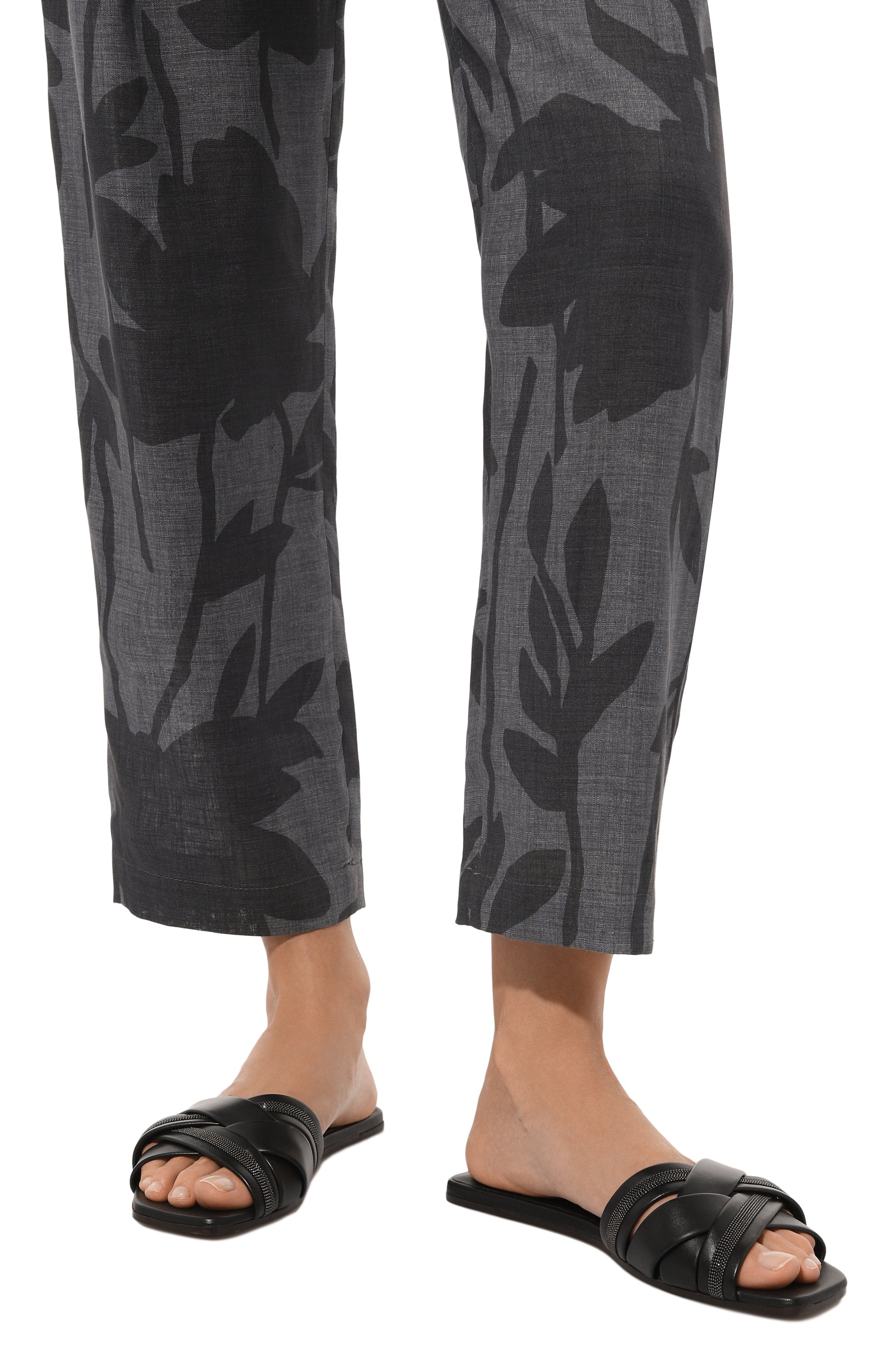 Кожаные шлепанцы BRUNELLO CUCINELLI, арт. MZSKCB1302, фото 3