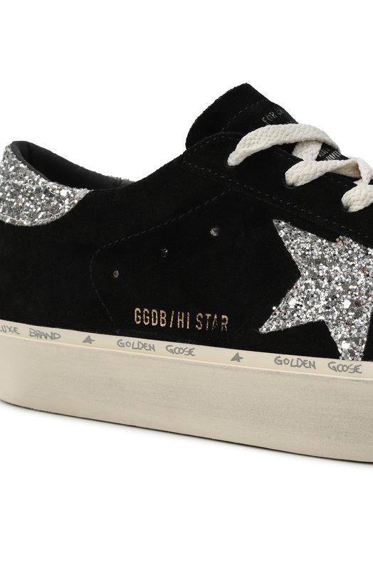Замшевые кеды Hi Star Golden Goose Deluxe Brand GWF00118.F006389 Чёрный  GWF00118.F006389 Фото 7