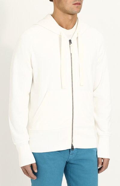 Хлопковая толстовка на молнии с капюшоном TOM FORD, арт. BP228/TFJ917, фото 3