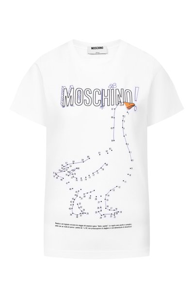 Женская хлопковая футболка MOSCHINO, арт. J0719/5541