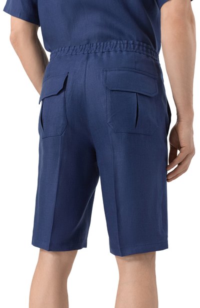 Льняные шорты CORNELIANI, арт. 254593-2514108, фото 4