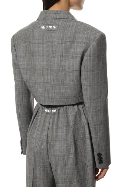 Шерстяной жакет MIU MIU, арт. MH1755-1Z96-F0031, фото 4