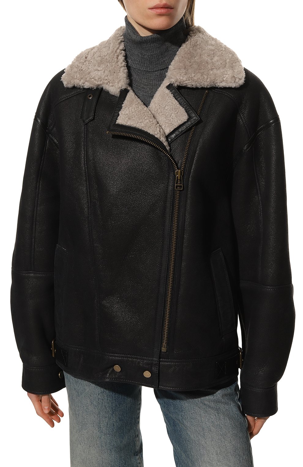 Дубленка из овчины ADDICTED, арт. UMBRIA.BLACK/ALMOND, фото 3