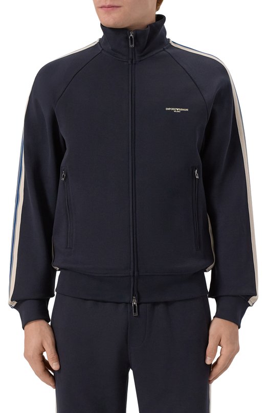 Хлопковая толстовка Emporio Armani EM002872/AF13488 Синий  EM002872/AF13488 Фото 3