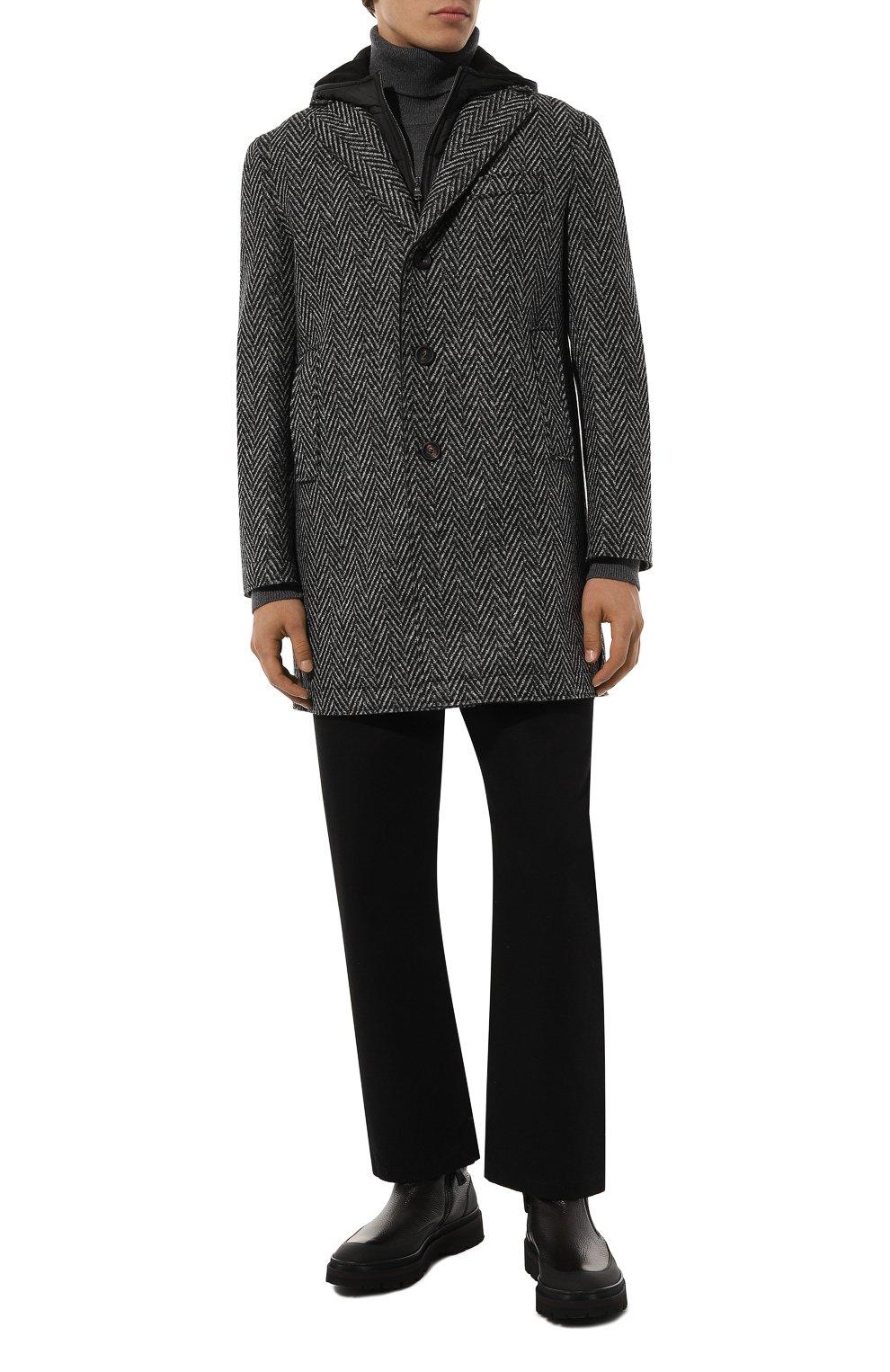 Кожаные ботинки nudd BLU BARRETT темно-коричневого цвета по цене 58250 руб., арт. NUD-13153.8, фото 2 Кожаные ботинки nudd BLU BARRETT, арт. NUD-13153.8, фото 2