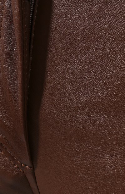 Кожаные брюки BRUNELLO CUCINELLI коричневого цвета по цене 334500 руб., арт. M0V32P7154, фото 5 Кожаные брюки BRUNELLO CUCINELLI, арт. M0V32P7154, фото 5